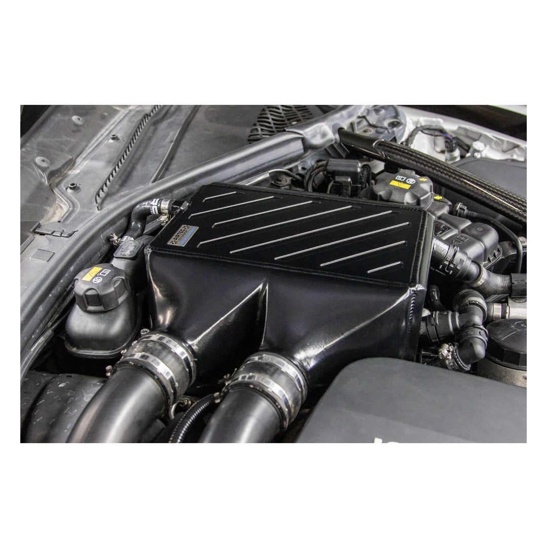 Car engine with a black chargecooler system