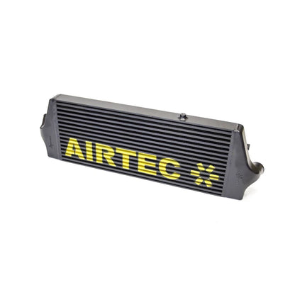 Black Airtec intercooler on a white background