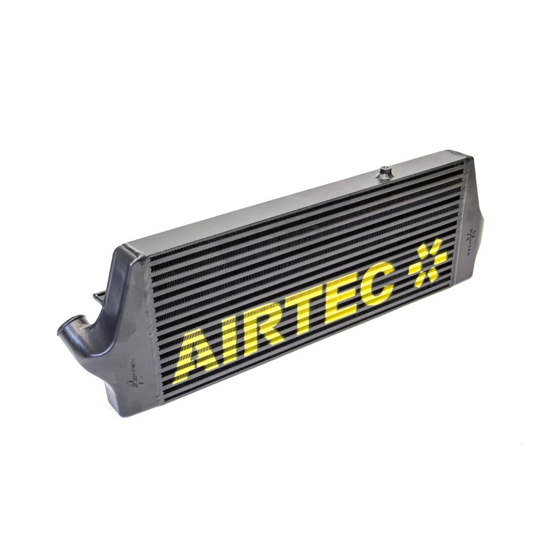 Black Airtec intercooler on a white background