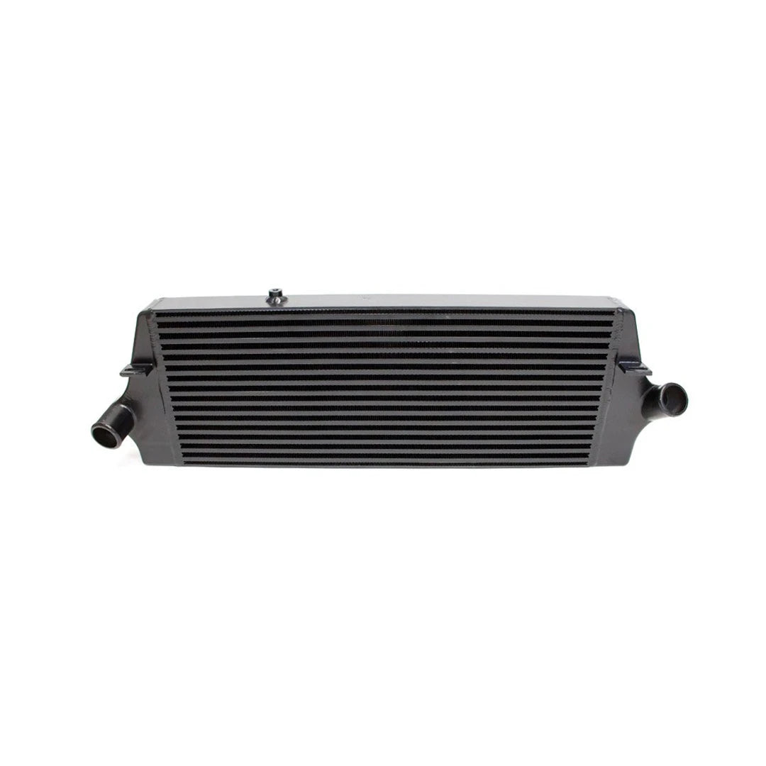 Black AIRTEC intercooler on a white background