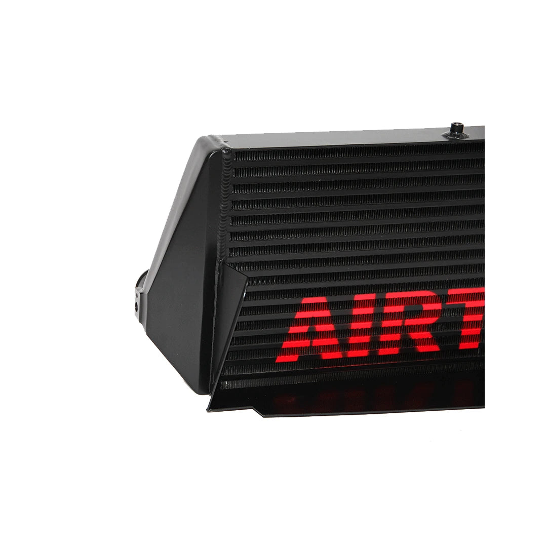 Black electronic device with 'AIR' illuminated in red on a white background