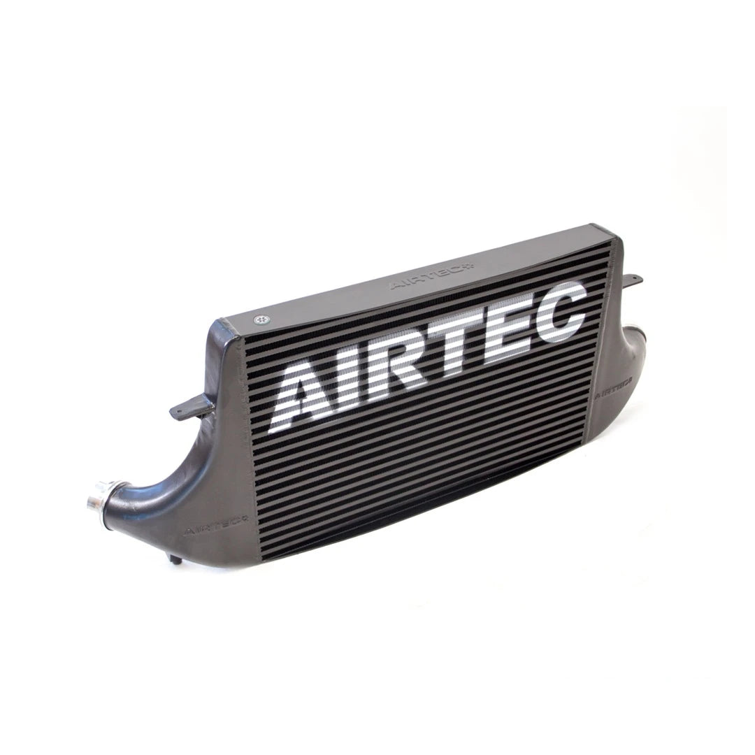 black Airtec intercooler on a white background