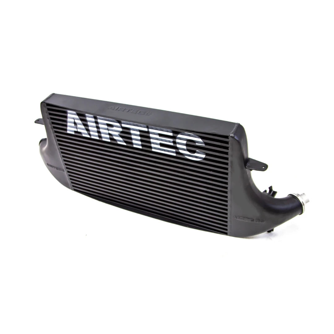 Black Airtec intercooler on a white background