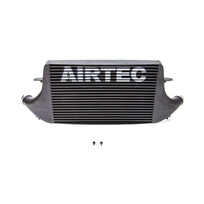 Black Airtec intercooler on a white background