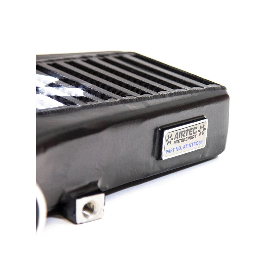 Black Airtec intercooler on a white background