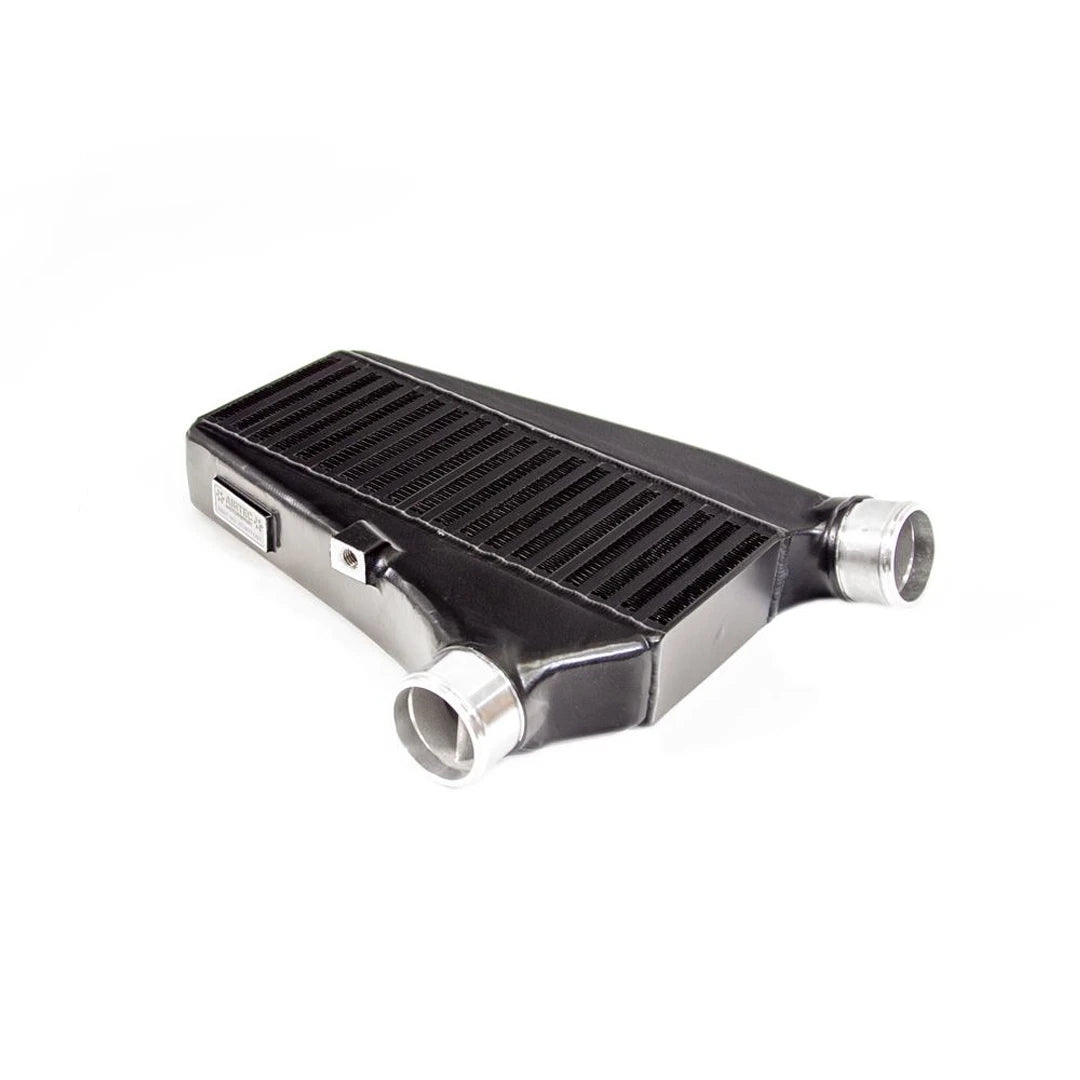 Black Airtec intercooler on a white background