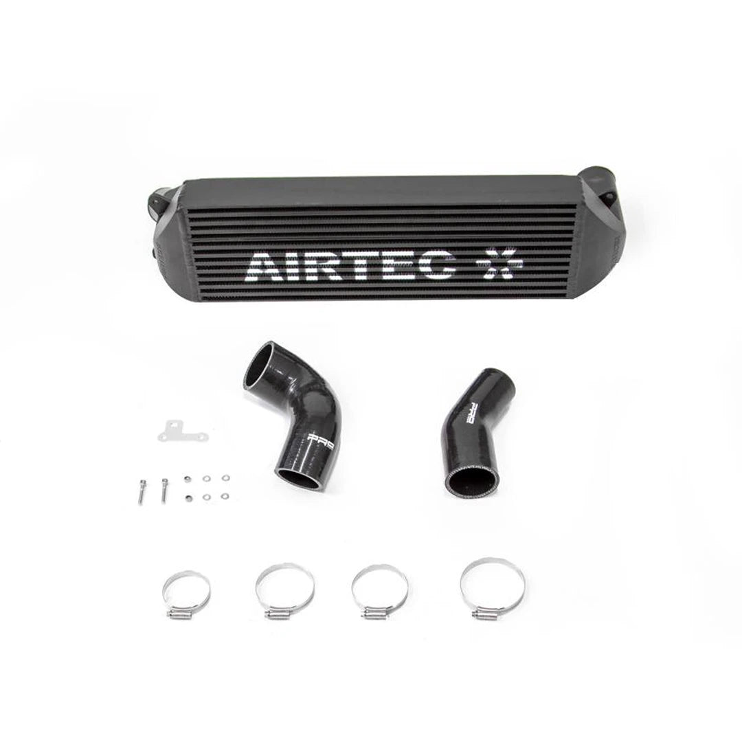 black Airtec intercooler on a white background