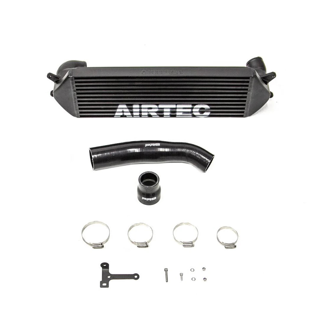 black Airtec intercooler on a white background