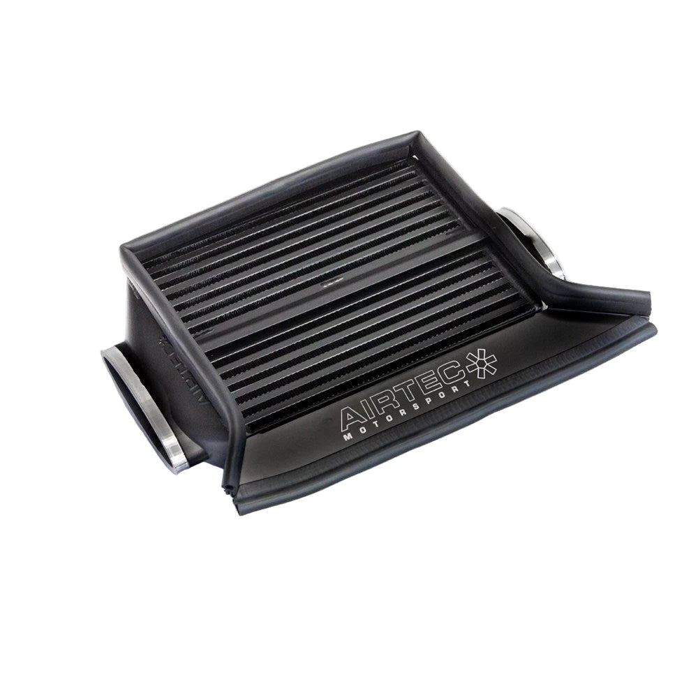 black Airtec intercooler on a white background