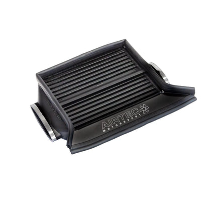 black Airtec intercooler on a white background