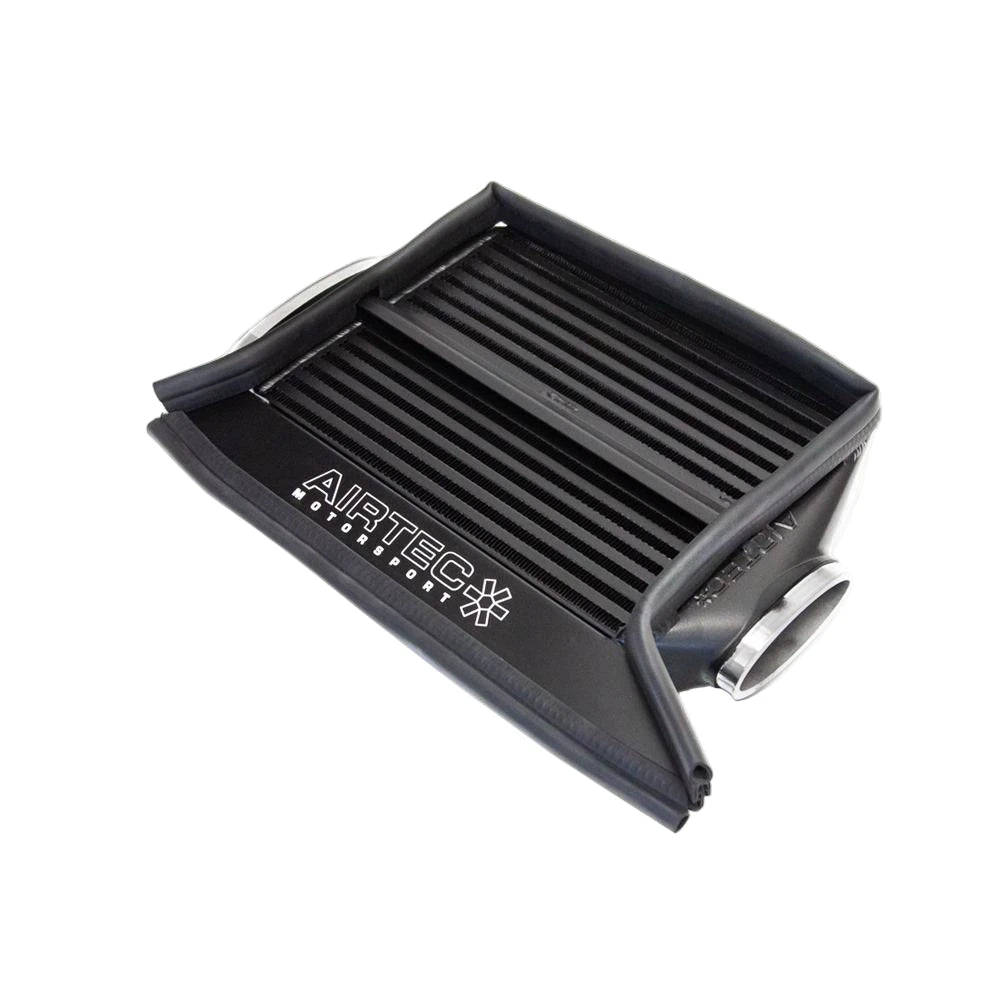 black Airtec intercooler on a white background