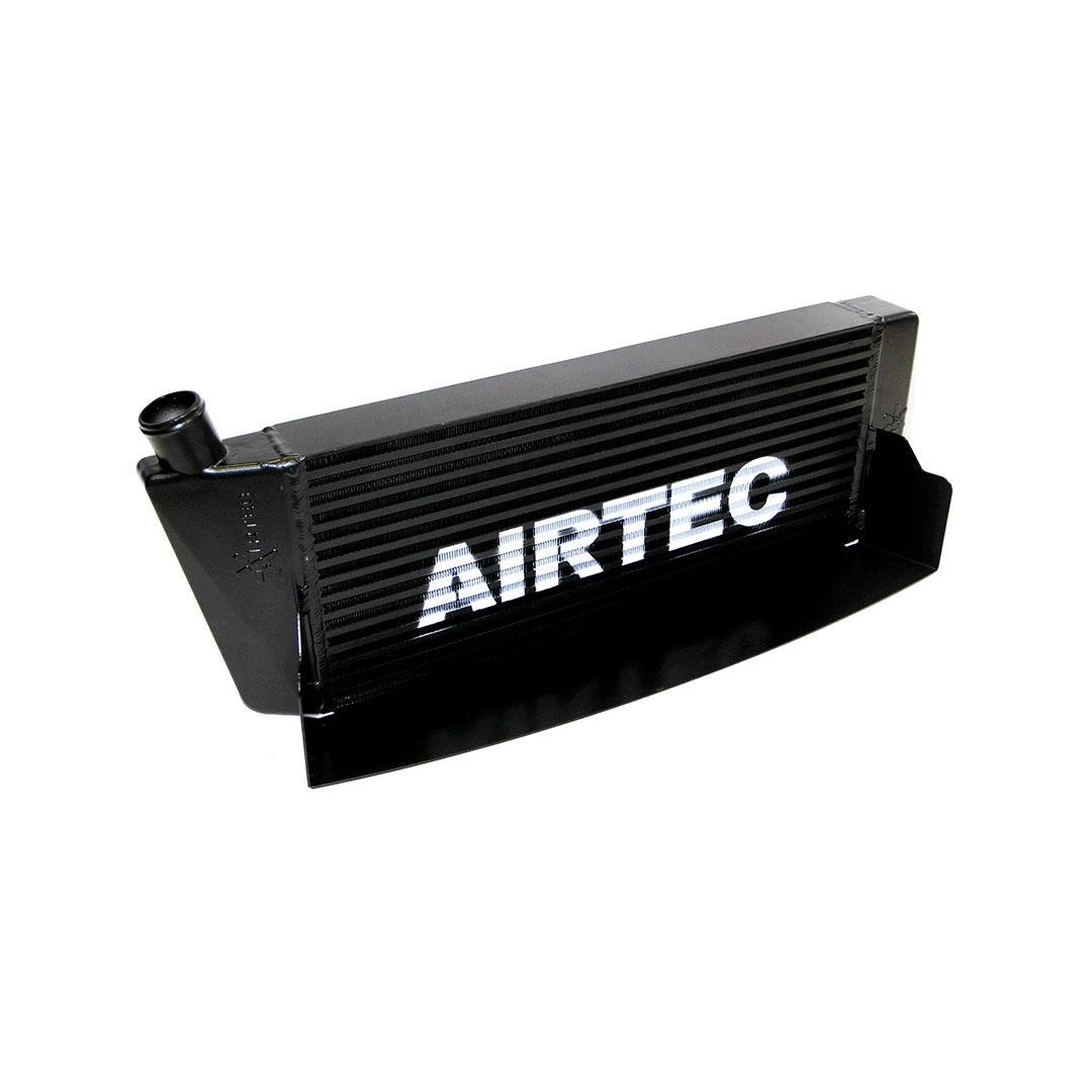 black Airtec intercooler on a white background