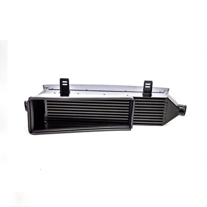 black Airtec intercooler on a white background