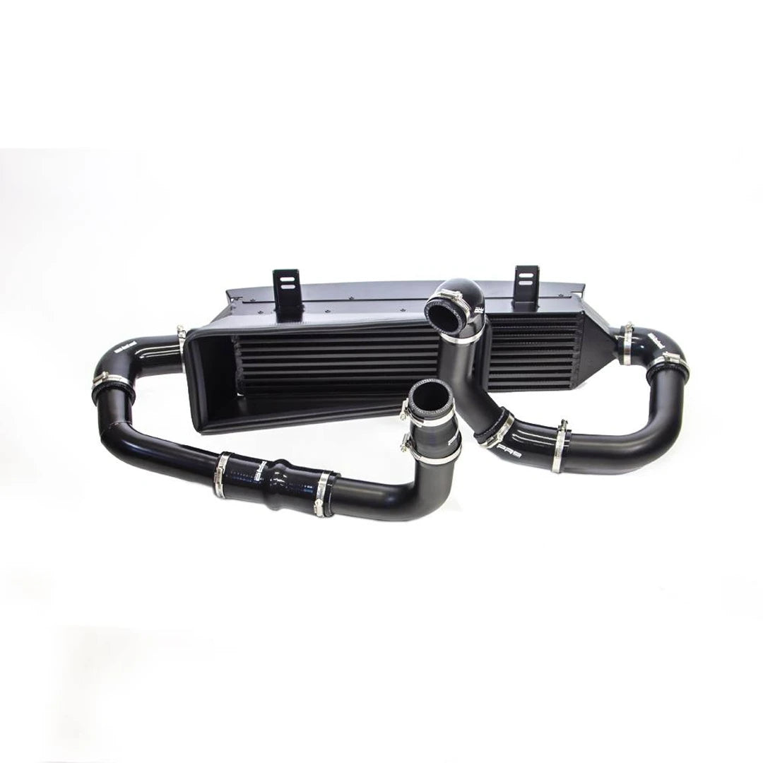 black Airtec intercooler on a white background