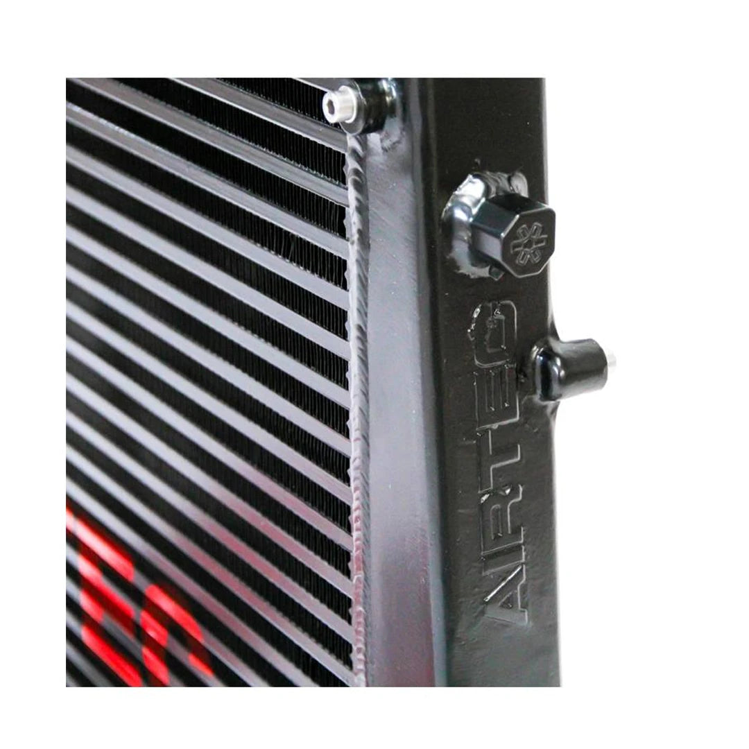 AIRTEC black intercooler on a white background