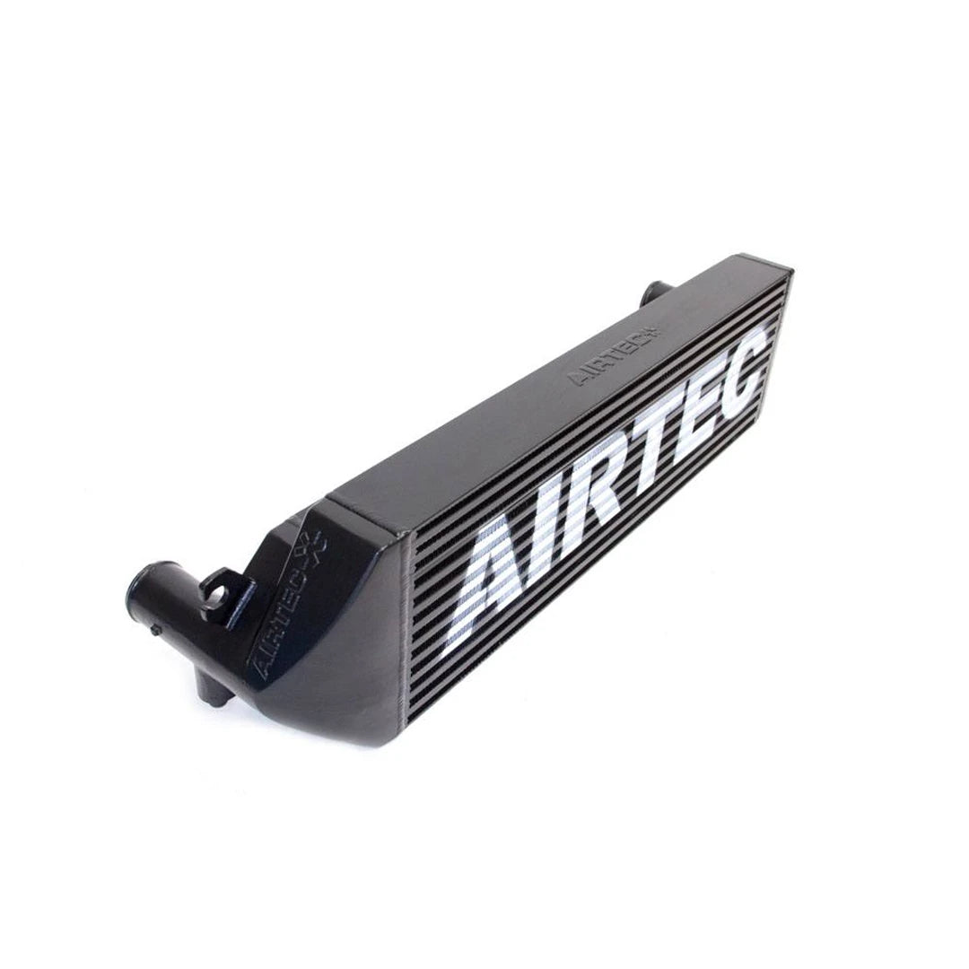 Black AIRTEC intercooler on a white background
