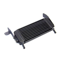 Black radiator on a white background