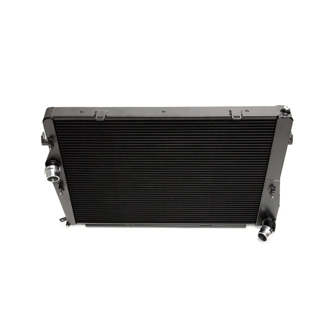 Black radiator on a white background