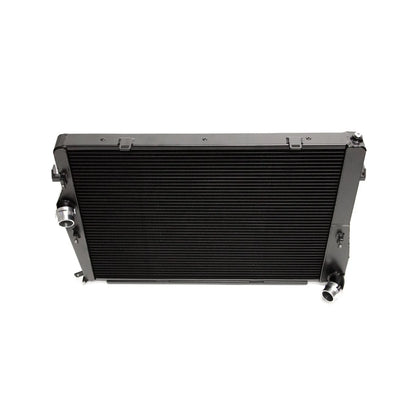 Black radiator on a white background