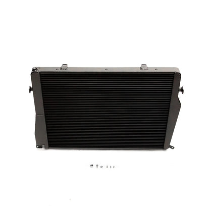 Black radiator on a white background
