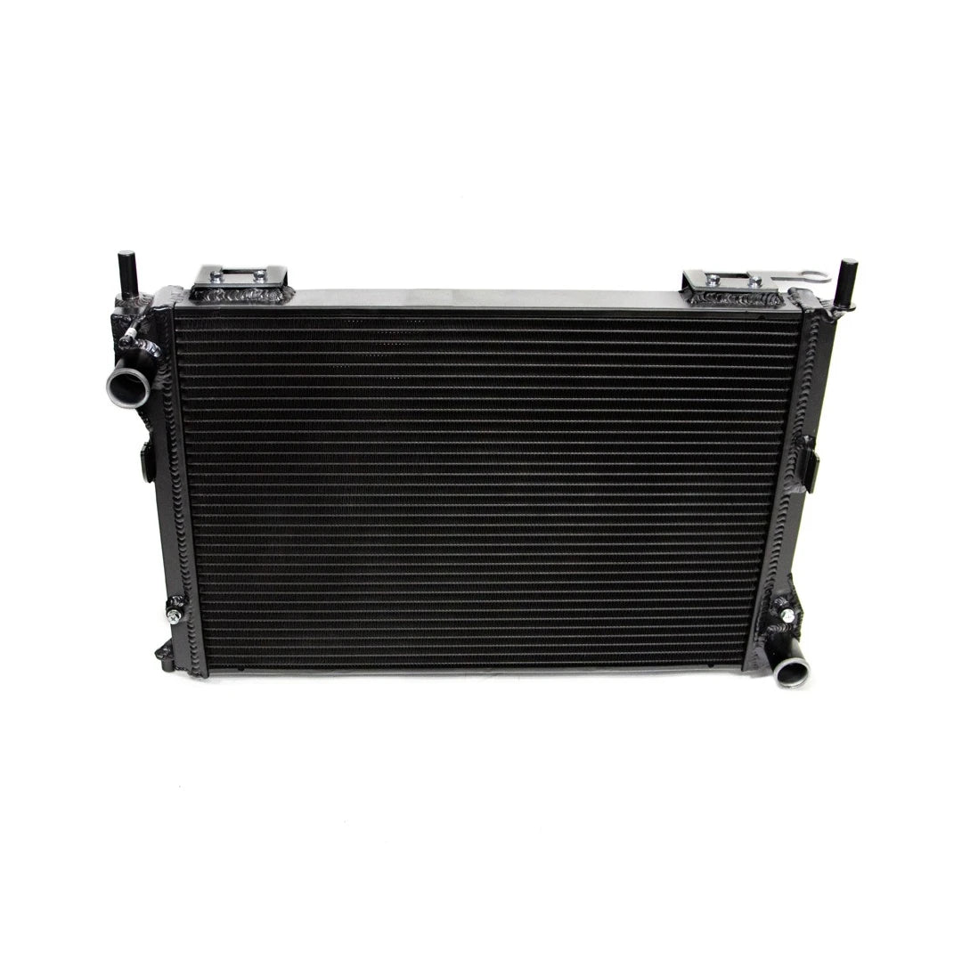 Airtec black radiator on a white background