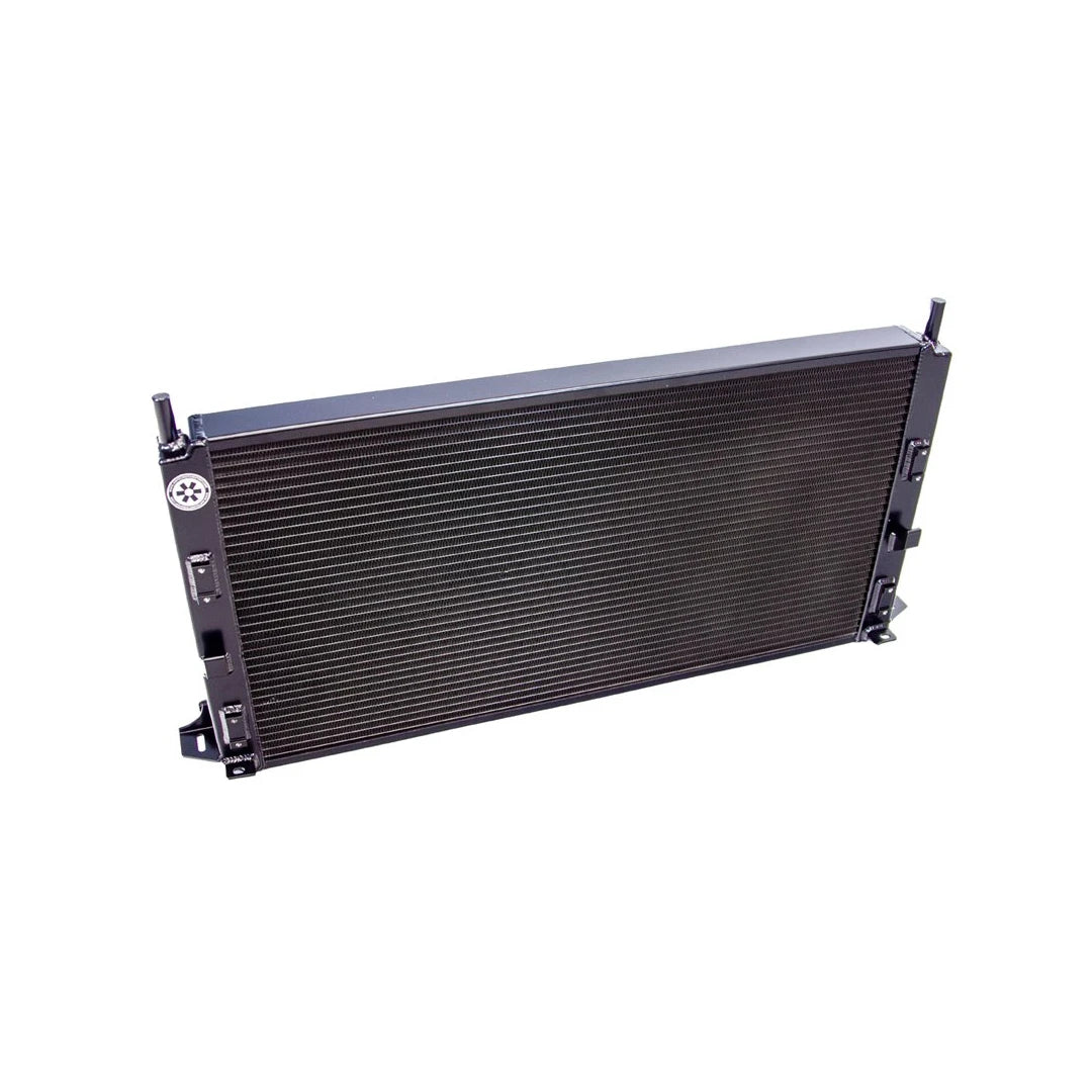 Airtec black radiator on a white background