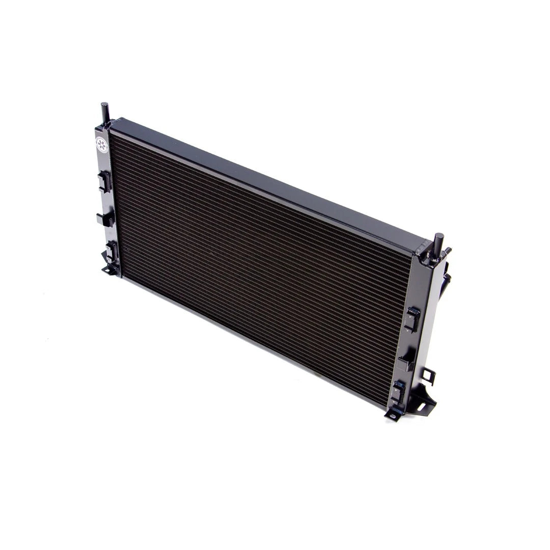 Airtec black radiator on a white background