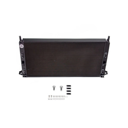 Airtec black radiator on a white background