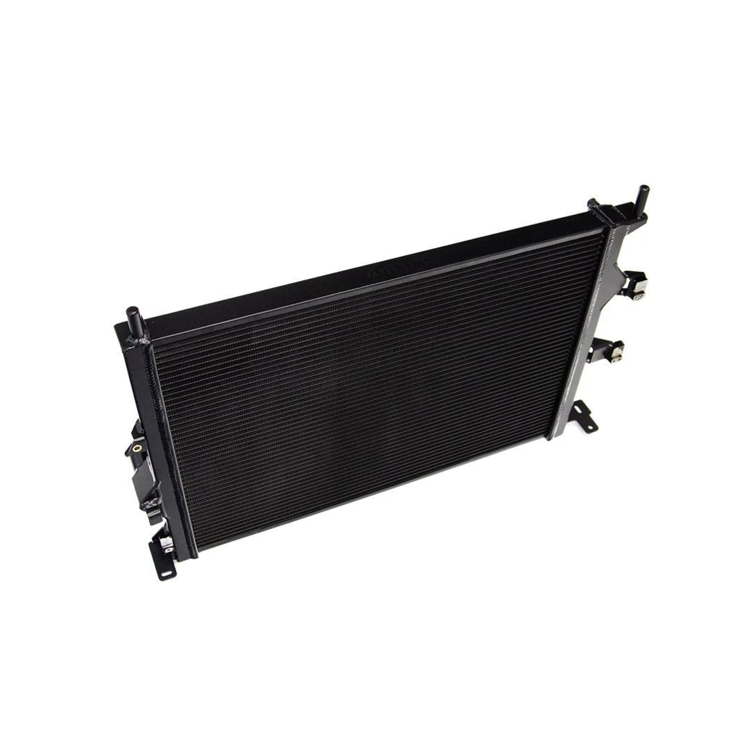 Airtec black radiator on a white background