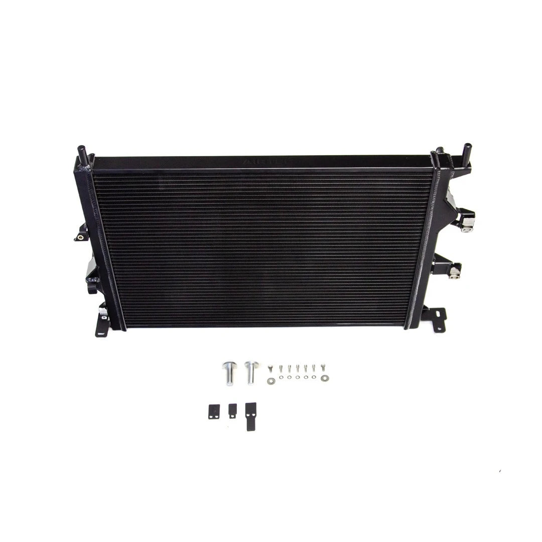 Airtec black radiator on a white background