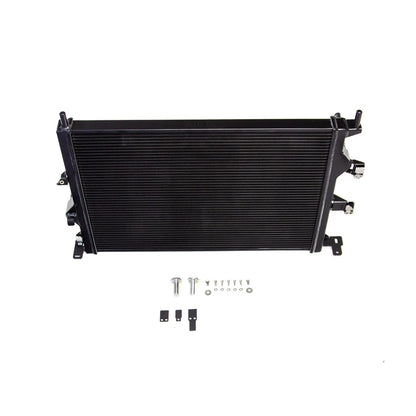 Airtec black radiator on a white background