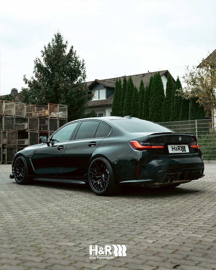 bmw m3 with H&R lowering springs