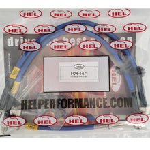 Flexibles de frein tressés en acier inoxydable HEL pour Ford Mondeo MK4, bleus