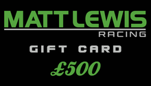 Matt Lewis Racing 500 £ Geschenkkarte