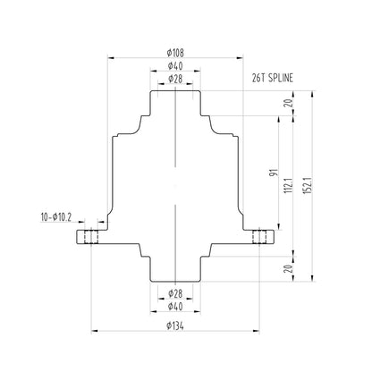 Blackline HLF030 Mazda MX5 1.8 Engrenage hélicoïdal LSD
