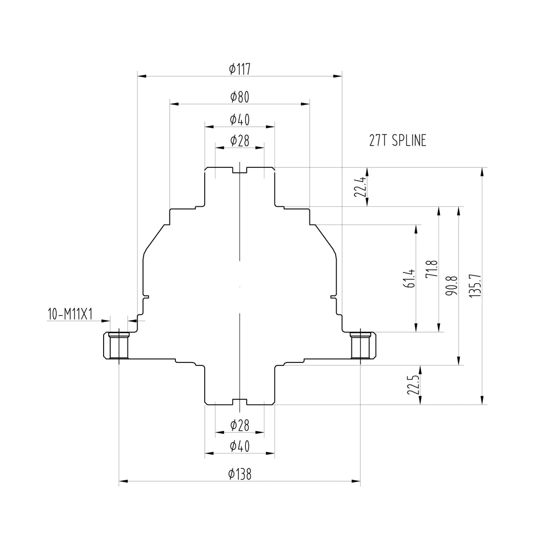 Blackline HLF090 Honda K20 K24 Schrägverzahntes LSD