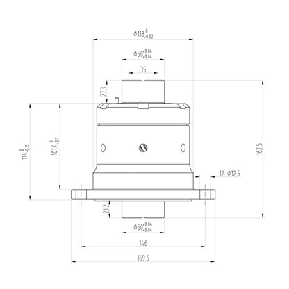 Blackline HLF180/43 Porsche 915 Getriebe 43 Spline Schrägverzahnung LSD
