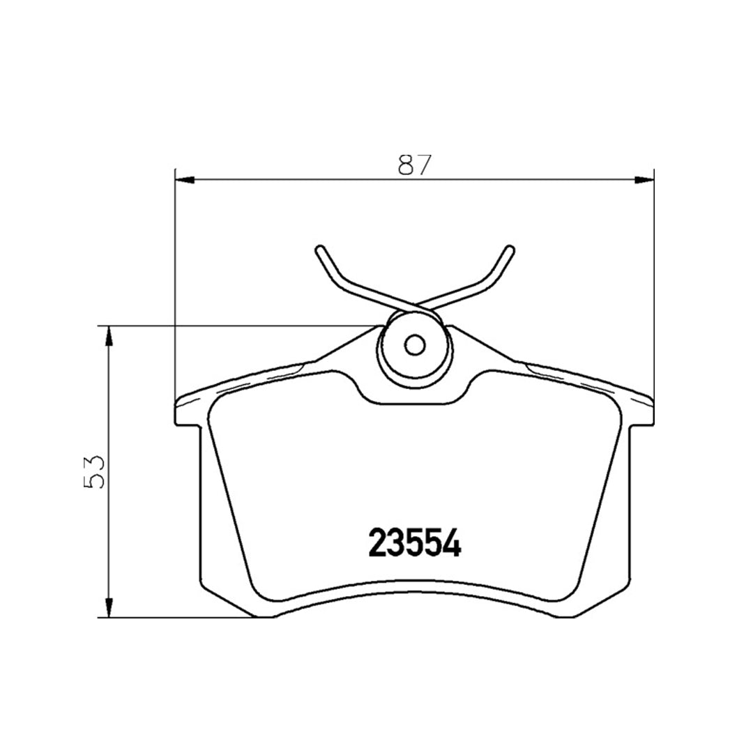 Plaquettes de frein arrière Mintex MDB1377FR MRM1801 Audi A1 MK1 MK2