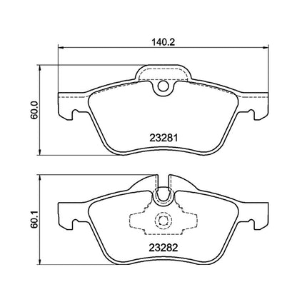 Plaquettes de frein avant Mintex MDB2162FR MRM1801 pour BMW Mini R50 R52 R53