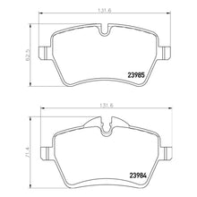 Plaquettes de frein avant Mintex MDB2816FR MRM1801 pour BMW Mini
