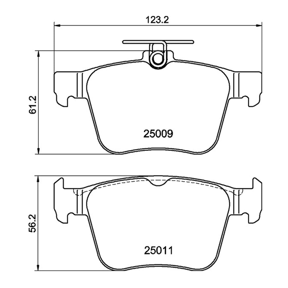 Mintex MDB3101FR MRM1801 Seat Leon Cupra MK3 Rear Brake Pads