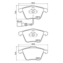 Mintex MDB3183FR MRM1801 VW Golf MK6 Bremsbeläge vorne