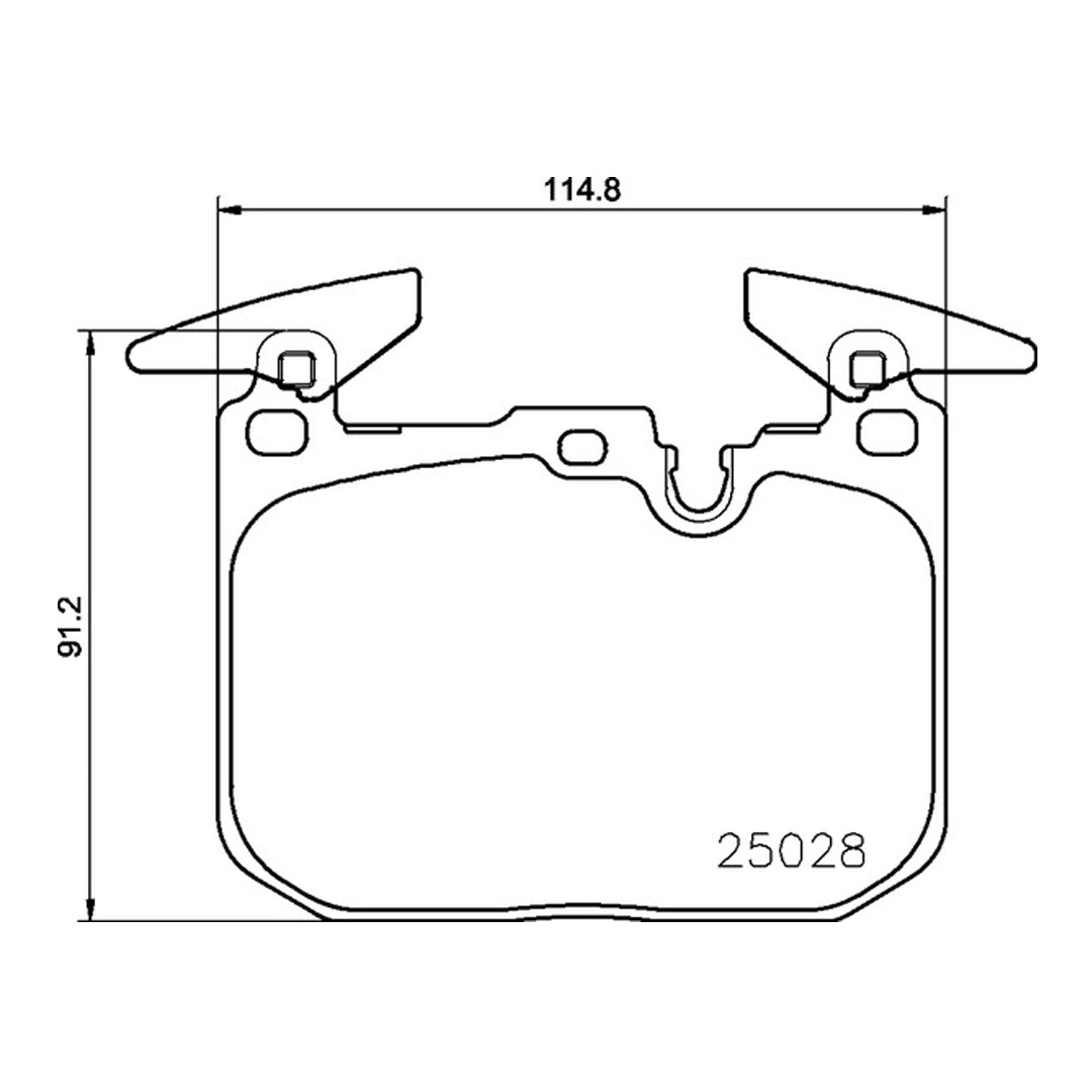 Mintex MDB3259FR MRM1801 Bremsbeläge vorne für BMW 4er F32 F33 F36 F82 M4