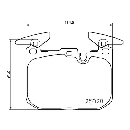 Mintex MDB3259FR MRM1801 Bremsbeläge vorne für BMW 4er F32 F33 F36 F82 M4