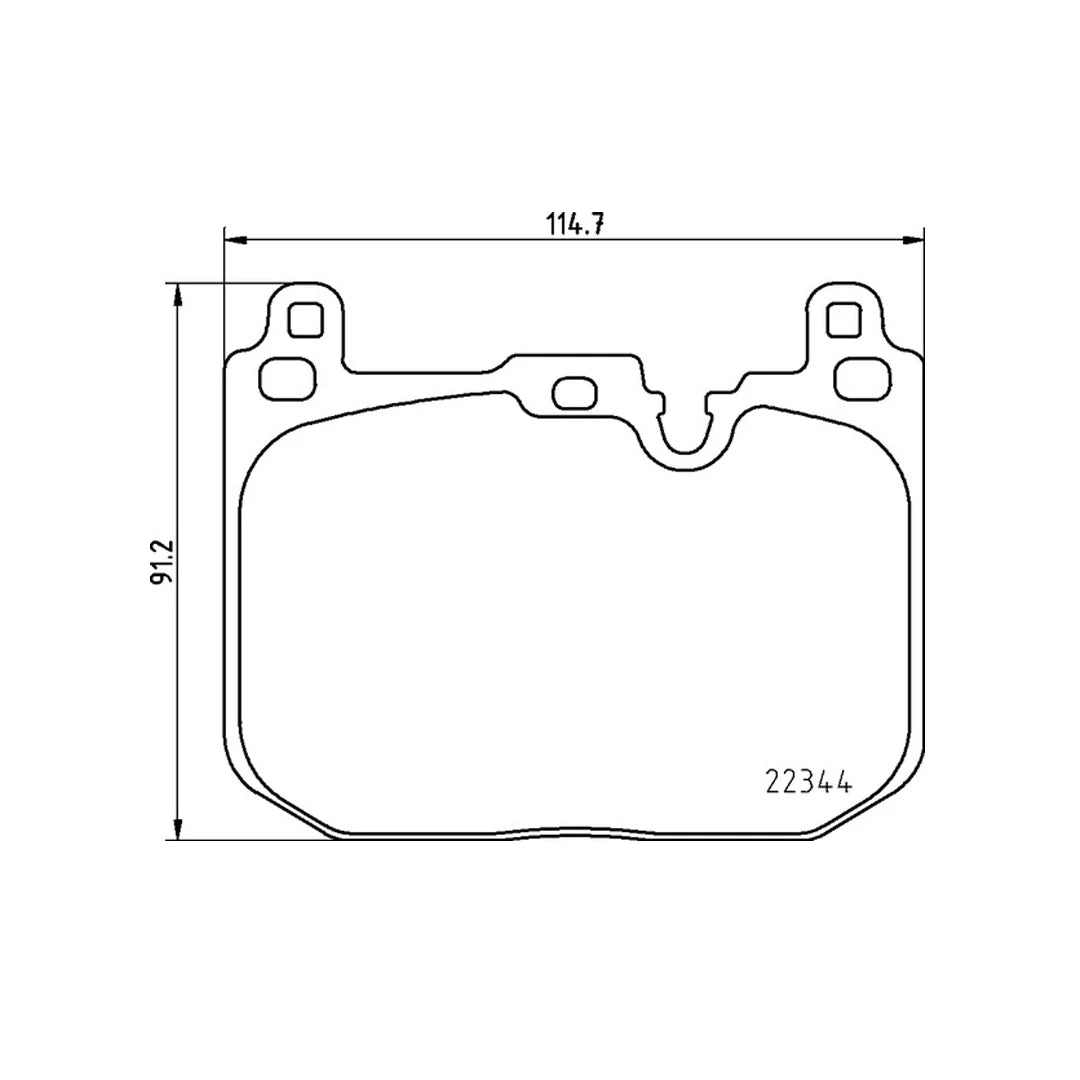 Technical drawing of Mintex MDB3804FR brake pads with dimensions and part numbers.