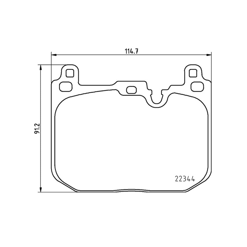 Mintex MDB3804FR MRM1801 BMW Mini F54 F55 F56 F57 Front Brake Pads