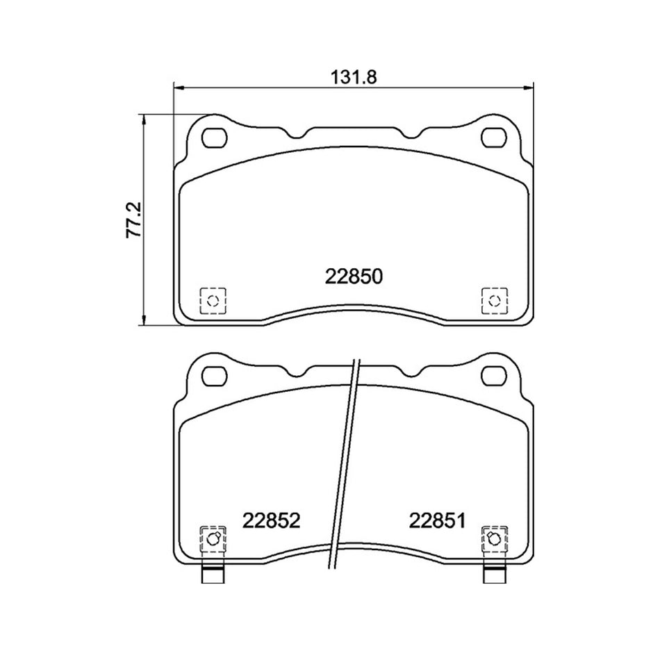 Mintex MDB4091FR MRM1801 Honda Civic FK8 FL5 Type R Front Brake Pads