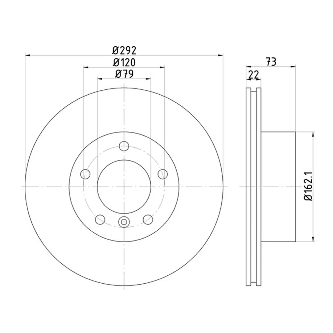Mintex MDC1912C Bremsscheiben vorne für BMW 3er E90 E91 E92 E93