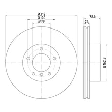 Disques de frein avant Mintex MDC1912C pour BMW Série 3 E90 E91 E92 E93