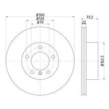 Disques de frein avant Mintex MDC2351 pour BMW Série 1 F20 F21